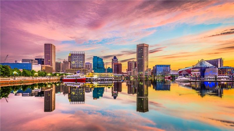 Skyline of Rockville, Maryland.